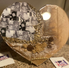 Load image into Gallery viewer, Personalized Heart Collage Geode - Wall/Table Art
