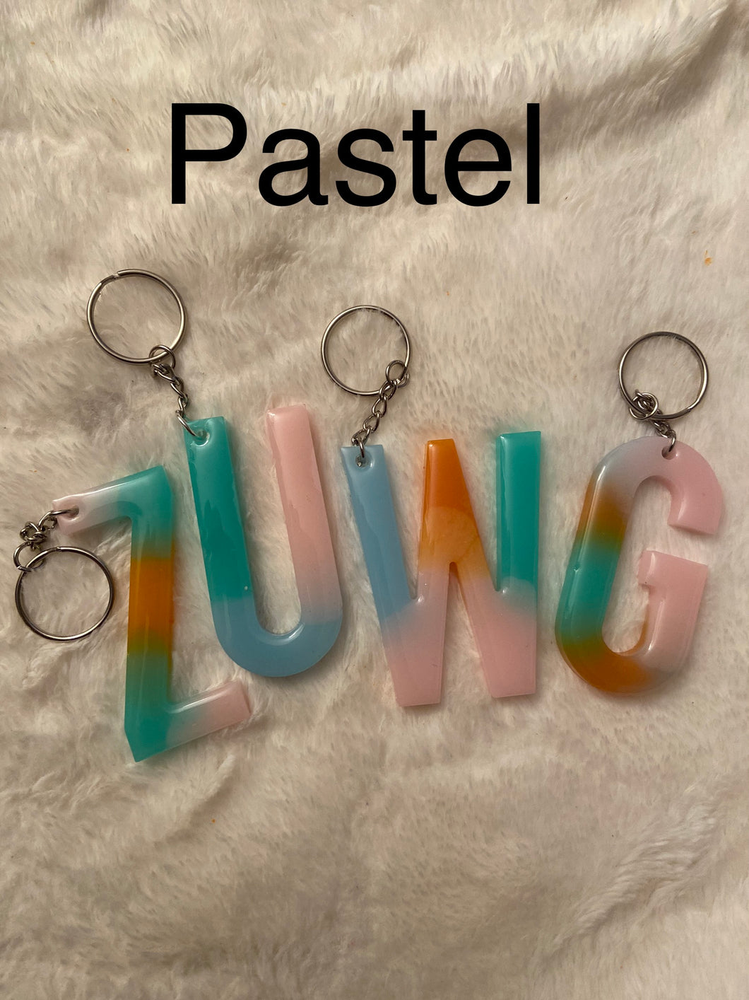 Pastel - Letter Keychain